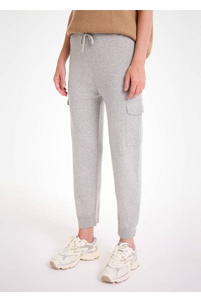 Knitss Cashmere Blended Gray Knitwear Cargo Pants