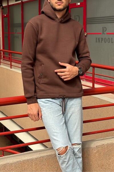 inpool Суитшърт с качулка и копчета Urban Culture - стандартна кройка, зима-пролет OD2317