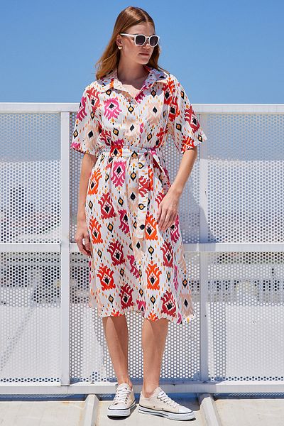 Bigdart 2499 Rochie Ecru Model Viscoza