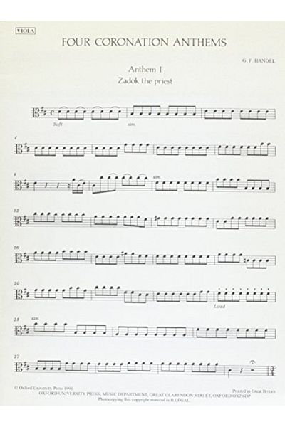 OXFORD UNIVERSITY PRESS Four Coronation Anthems