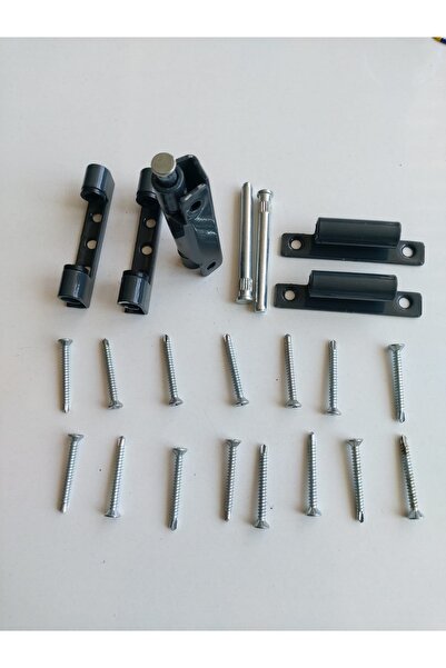 Van Aks Meşe Yapı PENCERE MENTEŞE 3 LÜ SET ANTRESİT GRİ RENK