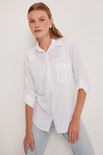 Bigdart Women's Pocket Detailed Shirt 20234 - White