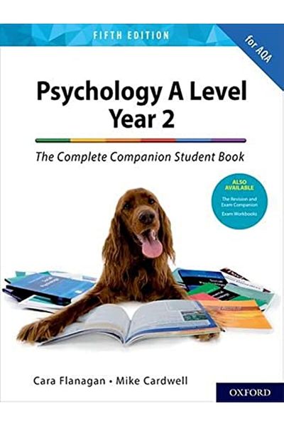 OXFORD UNIVERSITY PRESS Psychology A Level Year 2 The Complete Companion Student Book For Aqa