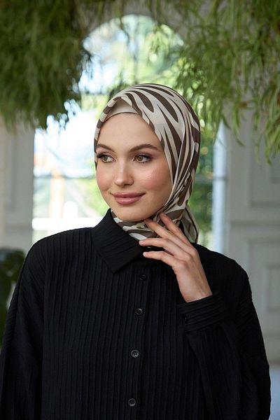 İpekhan Soft Scarf Mink Cream Summer Sparkle Collection - 1184-05