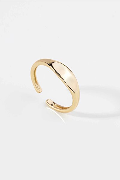 So CHIC... Minimal 18 Ayar Sarı Altın Kaplama Gümüş Ayarlanabilir Yüzük