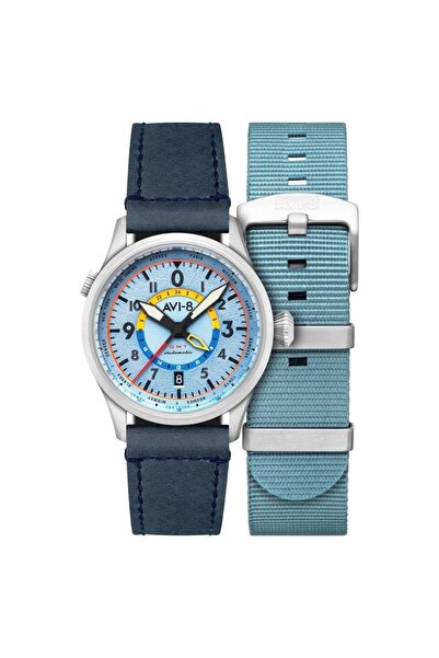 AVI 8 Avi-8 Flyboy Gmt Av-4120-03 Automatic (Seiko Nh34 Movement) Men's Wrist...