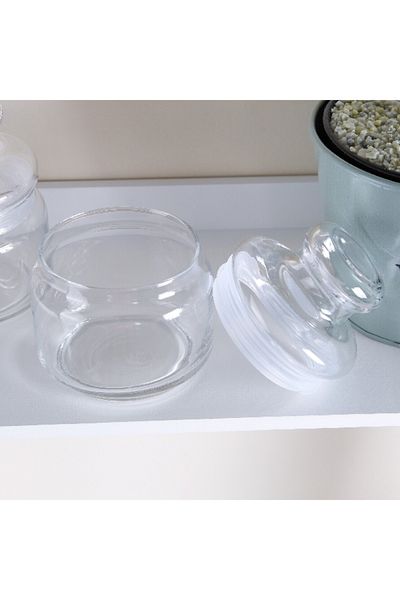 Ocean Pop Jar with Glass Lid - Set of 2
