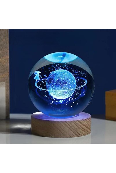 Skygo Color changing saturn girl glass globe