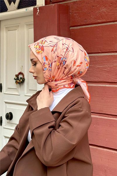 İpekhan Garden Soft Scarf Powder Pink 1149-12