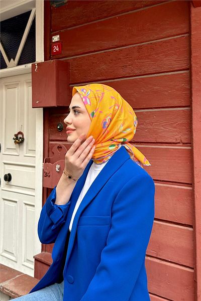İpekhan Garden Soft Scarf Orange 1149-11