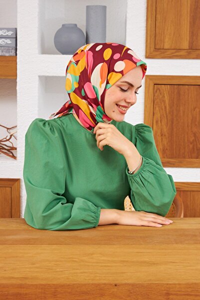 İpekhan Nature Pearl Μαλακό Κασκόλ Σκούρο Κόκκινο 1143-06