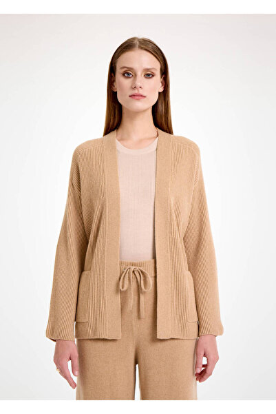 Knitss Camel Kaşmir Triko Hırka