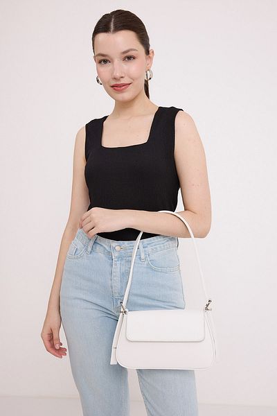 Bigdart Weiße Baguette-Tasche - Damen, mit Hülle, 010169