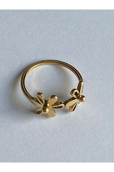 Lucios 316L Stainless Steel Daisies Ring