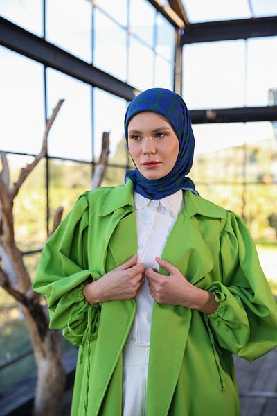 İpekhan Μαλακό κασκόλ Boheme Collection Midnight Blue 1175-14