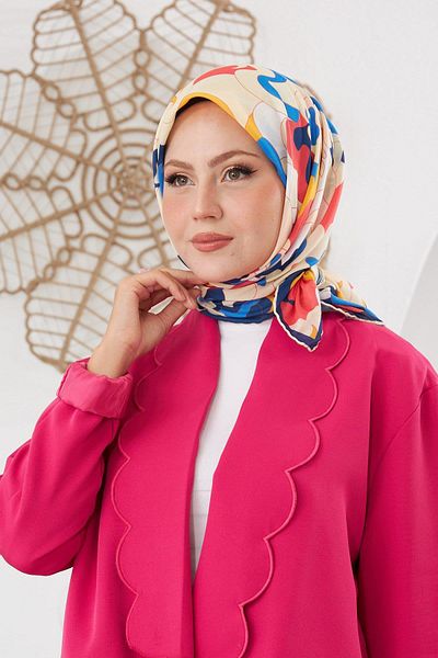İpekhan Μαλακό κασκόλ Colorday Orchid Cobalt Blue 1138-03