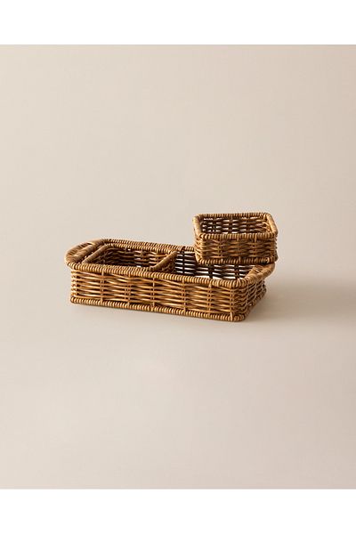 Madame Coco Organizator Noir Rattan