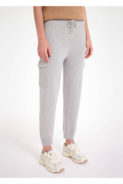 Knitss Cashmere Blended Gray Knitwear Cargo Pants
