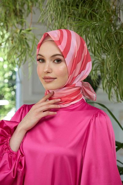 İpekhan Μαλακό κασκόλ Coral Powder Summer Sparkle Collection - 1183-10