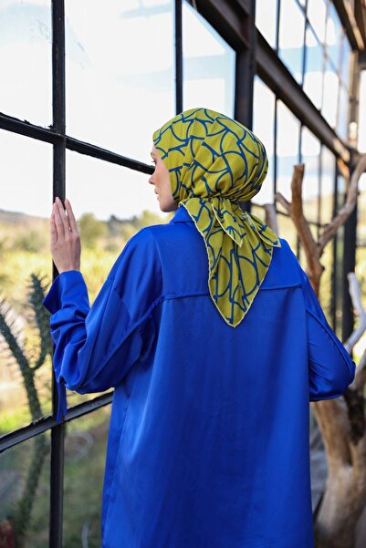 İpekhan Μαλακό κασκόλ Boheme Collection Oil Green 1175-13