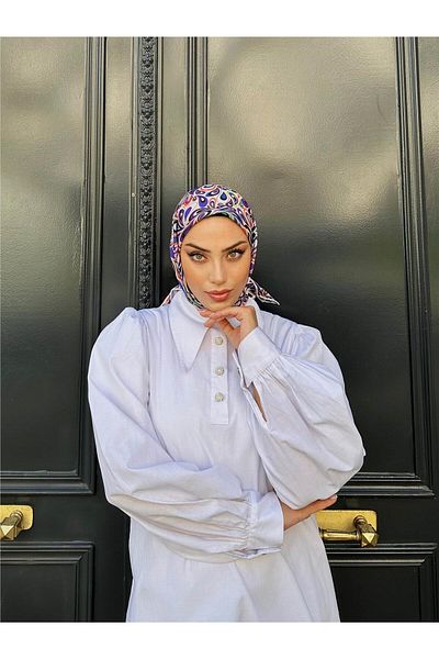 İpekhan Relax Ebruli Μαλακό Κρέμα Κασκόλ 1147-10