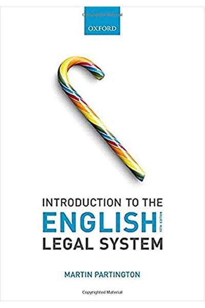 OXFORD UNIVERSITY PRESS Introduction To The English Legal System