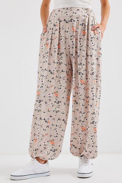 Bigdart 6665 Krémové nohavice Shalwar so vzorom