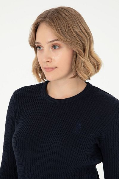 U.S. Polo Assn. ELİFSU BUTİKHOME TR - Γυναικείο πουλόβερ Navy Blue Basic