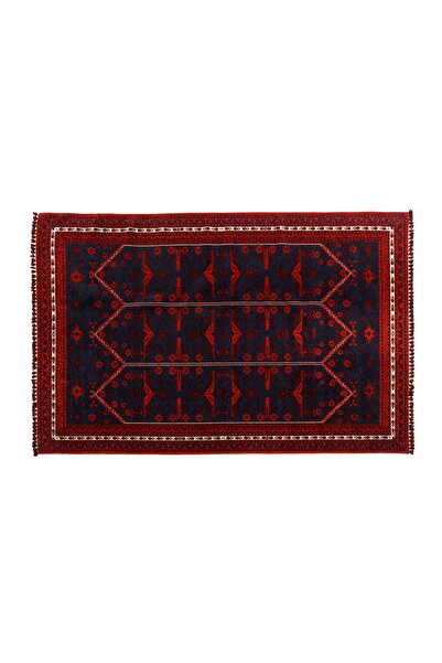 Mudo Home JINA HALI KIRMIZI LACİVERT 200X300