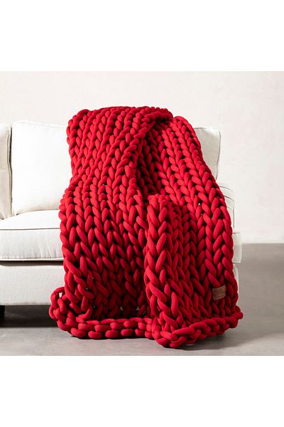 Mudo Home ABELLA Red 120x180 Sofa Shawl