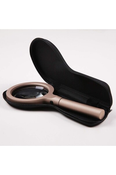 Leyaton Lwlhmrs-Ieg Ieg ™   10X Magnifying Glass with 12 Led Lights, Metal Ma...