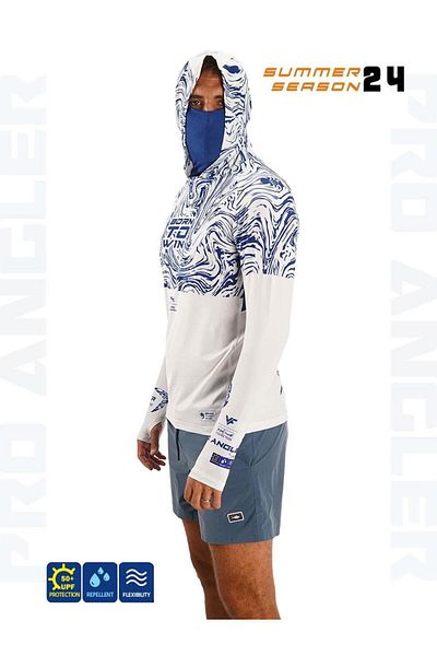 Fujin Pro Angler S24 - Izohips Navy S Buff Hoodie