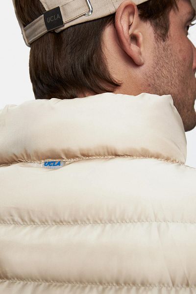 UCLA BLUME Koyu Bej Fermuarlı ve Cepli Polyester Standard Fit Erkek Yelek