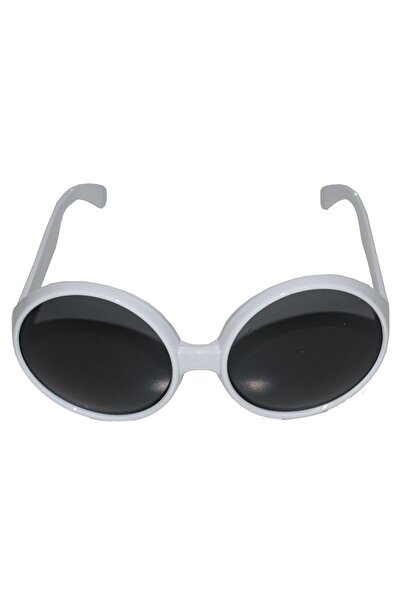 Skygo    80's White Color Nostalgia Greenwood Party Glasses