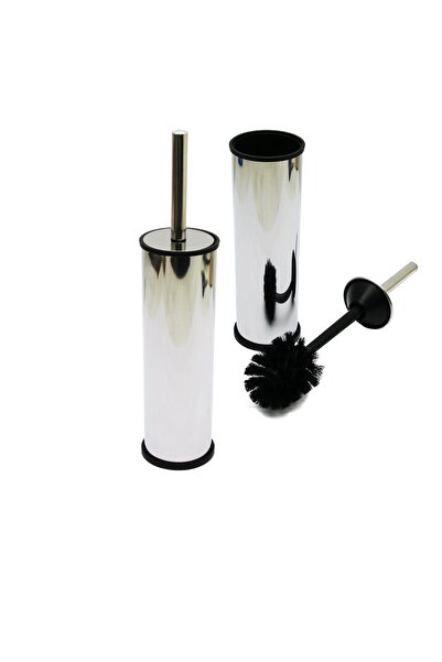Go İthalat Micro-1 Eco Metal Toilet Brush Set with Flat Cover (5332)