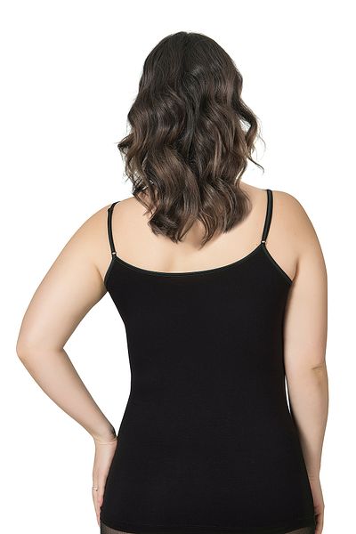 ÖZKAN underwear Özkan 25923 Women's Viscose Satin Ribbed Flexible Soft Comfortable Plus Size Undershirt