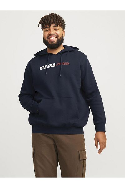 Jack & Jones Plus Kapuzenpullover Plus Logo Kapuzenpullover