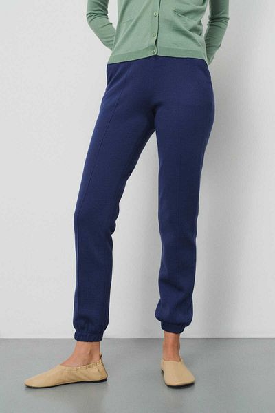 Mısırlı Pantaloni de damă Saks Color - picior de cauciuc