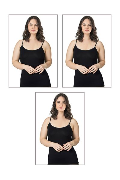 ÖZKAN underwear Özkan 25923 Γυναικείο εσώρουχο με σχοινί βισκόζης 3 συσκευασιών, μαλακό λεπτό λουράκι, μεγάλο φαρδύ εσώρουχο