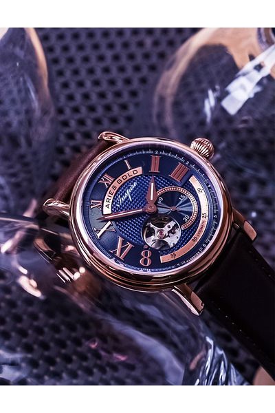 Aries Gold G 903a Rg-bu Men's Wristwatch