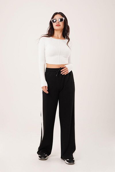 Hipo Trend Reverse Stitched Basic White Body Blouse