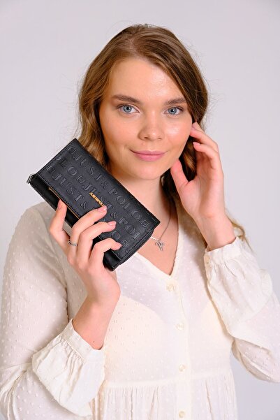 Just Polo Women's 8 Cards, 1 ID Compartment, Snap Fastener and Zipper Closure, Multifunctional Vegan Wallet