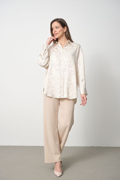 PERA MODA Cămașă jacquard oversize - Design care nu arată