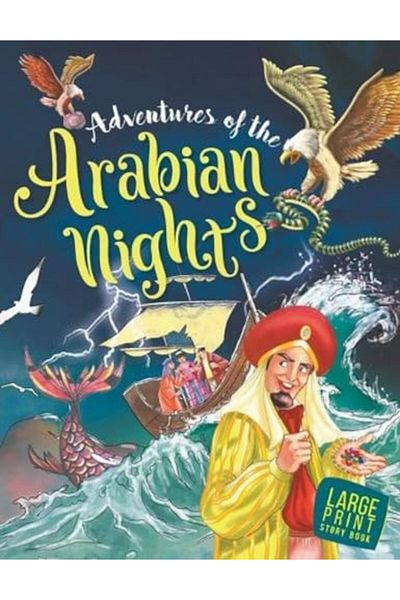 Om Books International Adventures Of Arabian Nights Large Print