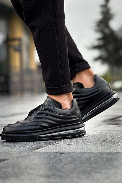 Paolo Zaccardi P299 Sollıevo Talpă ortopedică Daily Skin Pantofi sport pentru bărbați CST Negru