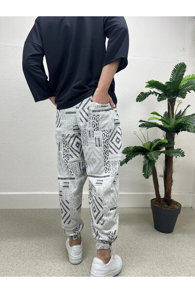 hazelin Ανδρικό γκρι ανθρακί φούτερ Jogger με ελαστική μέση και πόδι HZL24S-MXC8989-153