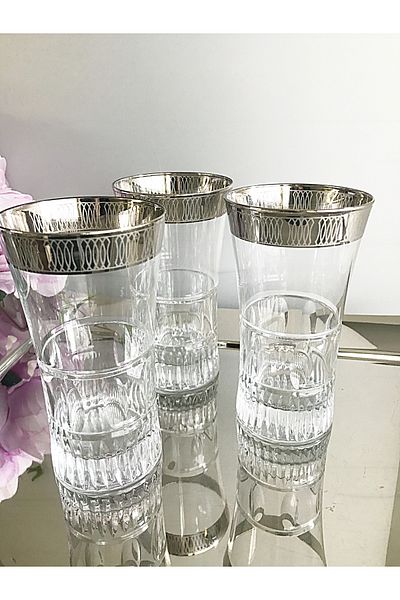 DECOSTYLE Diana Silver 420055 Pasabahce Decorated Soft Drink Glass
