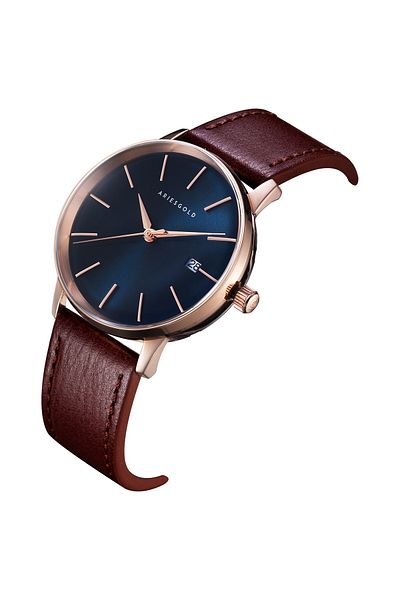 Aries Gold G 9026 Rg-bu Men's Wristwatch