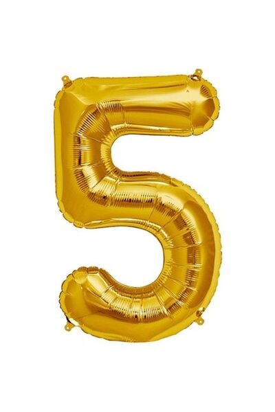 Skygo رقم 5 بالون من رقائق الذهب بشكل خاص