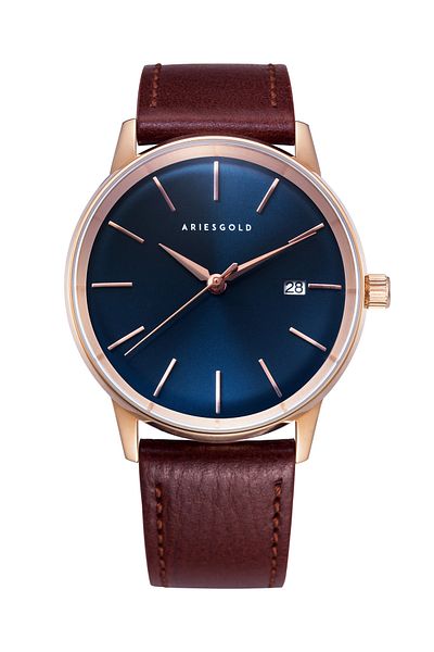 Aries Gold G 9026 Rg-bu Men's Wristwatch